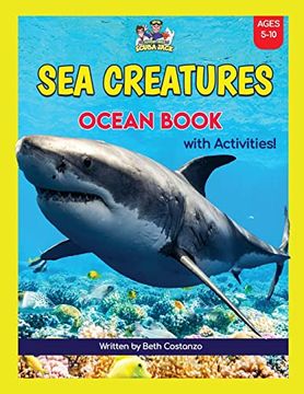 portada Super fun sea Creatures Ocean Book With Activities for Kids! (en Inglés)
