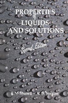 portada properties of liquids and solutions (en Inglés)