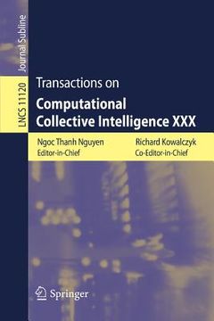 portada Transactions on Computational Collective Intelligence XXX (en Inglés)