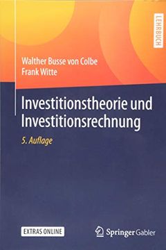portada Investitionstheorie und Investitionsrechnung (en Alemán)