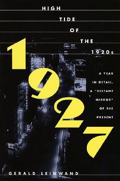 portada 1927: high tide of the twenties (en Inglés)