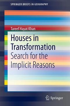 portada Houses in Transformation: Search for the Implicit Reasons (in English)