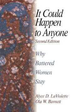 portada it could happen to anyone: why battered women stay (en Inglés)