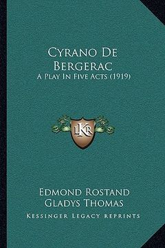 portada cyrano de bergerac: a play in five acts (1919)