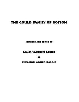portada The Gould Family of Boston (en Inglés)