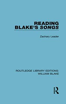 portada Reading Blake's Songs (en Inglés)