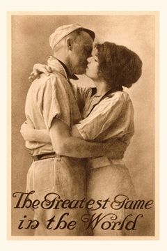 portada Vintage Journal Baseball Couple Kissing (en Inglés)