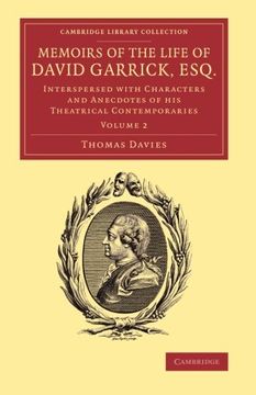 portada Memoirs of the Life of David Garrick, Esq. 2 Volume Set: Memoirs of the Life of David Garrick, Esq. Volume 2 (Cambridge Library Collection - Literary Studies) 