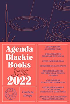 portada Agenda Blackie Books 2022: Cuida tu Tiempo