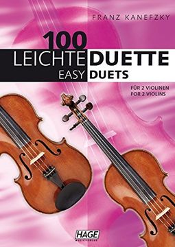 portada 100 leichte Duette für 2 Violinen: Notenbuch für 2 Violinen