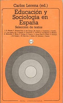 portada Educacion y Sociologia en España (Ofertas Martinez Libros)