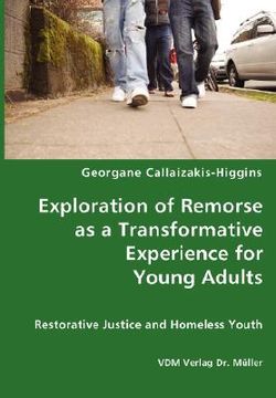 portada exploration of remorse as a transformative experience for young adults - restorative justice and hom
