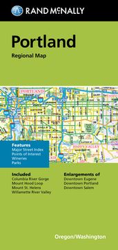 portada Rand McNally Folded Map: Portland Regional Map (en Inglés)