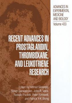 portada Recent Advances in Prostaglandin, Thromboxane, and Leukotriene Research (in English)