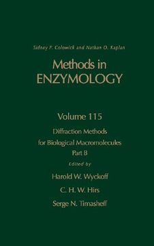 portada Diffraction Methods for Biological Macromolecules, Part b, Volume 115 (Methods in Enzymology) (en Inglés)