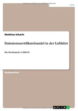 portada Emissionszertifikatehandel in der Luftfahrt