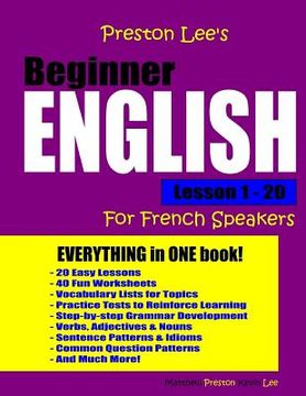 portada Preston Lee's Beginner English Lesson 1 - 20 For French Speakers (in English)