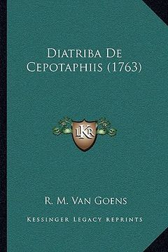portada Diatriba De Cepotaphiis (1763) (en Latin)