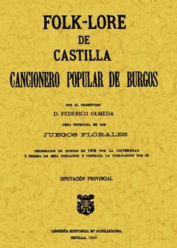 portada Folk-lore de Castilla o Cancionero popular de Burgos