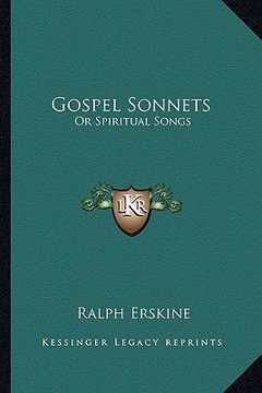 portada gospel sonnets: or spiritual songs (in English)