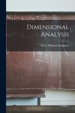 portada Dimensional Analysis (in English)