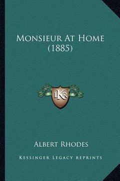 portada monsieur at home (1885) (en Inglés)