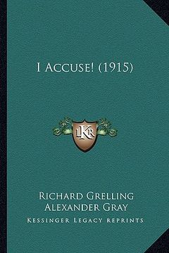 portada i accuse! (1915) (en Inglés)