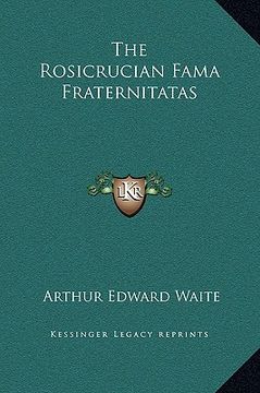 portada the rosicrucian fama fraternitatas (in English)