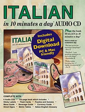 portada Italian in 10 Minutes a day (r) (10 Minutes a day Series) () (en Inglés)