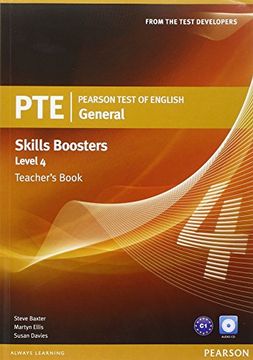 portada Pearson Test of English General Skills Booster 4 Teacher's Book and cd Pack (Pearson Tests of English) (en Inglés)