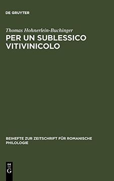 portada Per un Sublessico Vitivinicolo (en Italiano)