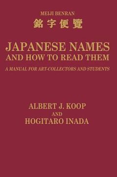 portada japanese names and how to read them: a manual for art collectors and students