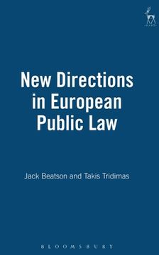portada new directions in european public law (en Inglés)