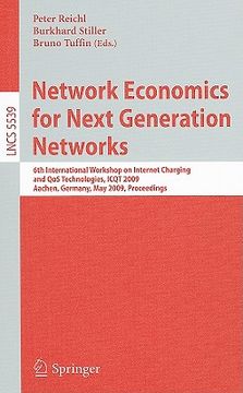 portada network economics for next generation networks (en Inglés)