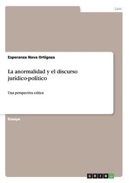 portada La Anormalidad y el Discurso Jurídico-Político