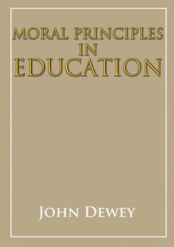 portada Moral principles in education (en Inglés)