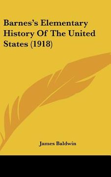 portada barnes's elementary history of the united states (1918)