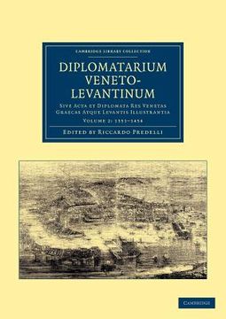 portada Diplomatarium Veneto-Levantinum (in Italian)
