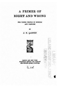 portada A Primer of Right and Wrong (en Inglés)