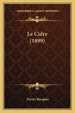 portada Le Cidre (1899) (in French)