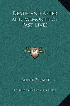 portada death and after and memories of past lives (en Inglés)