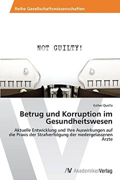 portada Betrug und Korruption im Gesundheitswesen