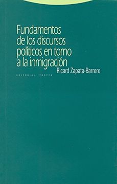 portada Fundamentos de los Discursos Políticos en Torno a la Inmigración (in Spanish)