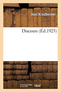 portada Discours (Sciences Sociales) 
