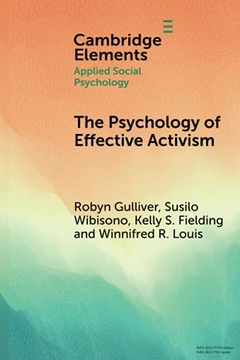 portada The Psychology of Effective Activism (Elements in Applied Social Psychology) (en Inglés)