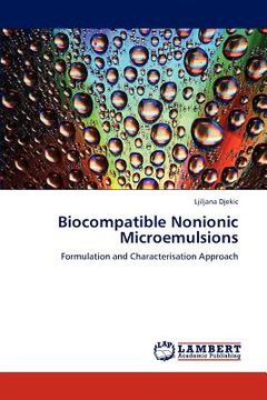 portada biocompatible nonionic microemulsions (en Inglés)