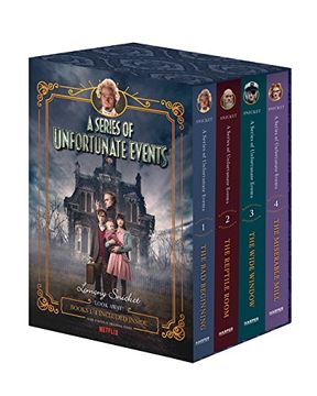 portada A Series of Unfortunate Events #1-4 Netflix Tie-In box set (in English)