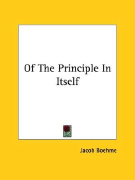 portada of the principle in itself (en Inglés)