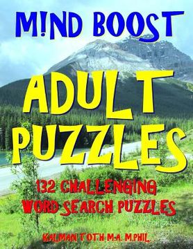 portada M!nd Boost Adult Puzzles: 132 Challenging Word Search Puzzles (in English)