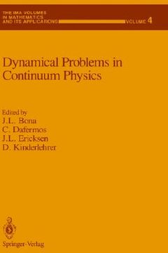 portada dynamical problems in continuum physics (en Inglés)